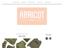 Tablet Screenshot of abricot-apricot.com